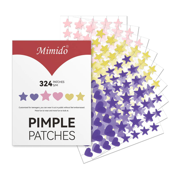 Hydrocolloid Pimple Patches star and heart shapes